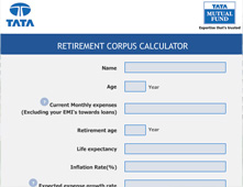Tata Retirement Corbus Calculator